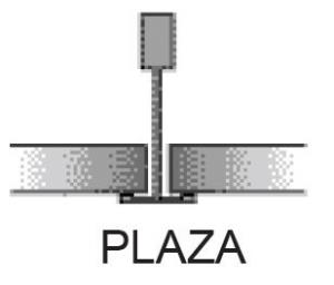 Tavane casetate - Placa tavan casetat Knauf Danoline Plaza cant A 9.5 mm Q1